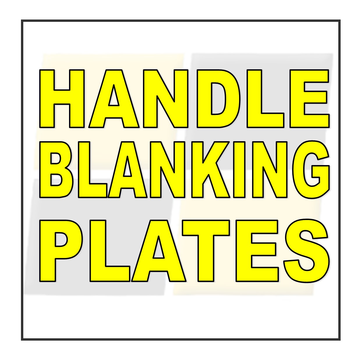 Handle Blacking Plate