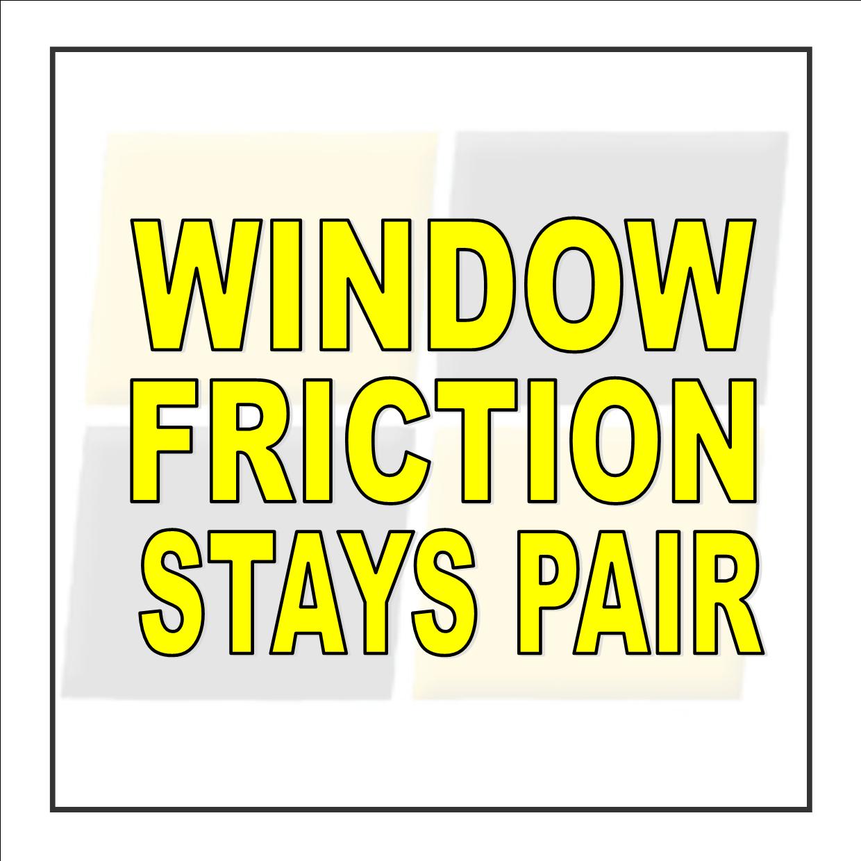 Window Friction Stays - Pair